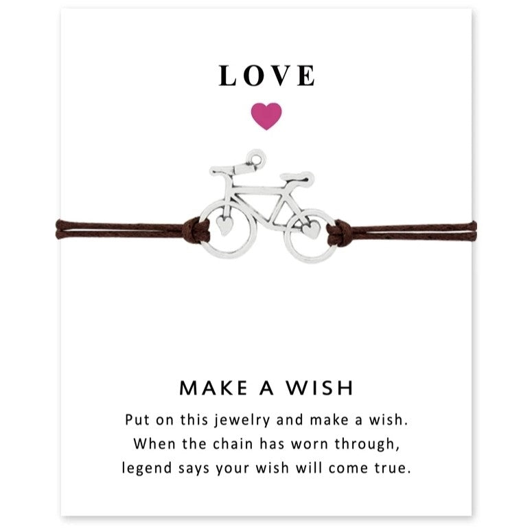 Fiets armband make a wish