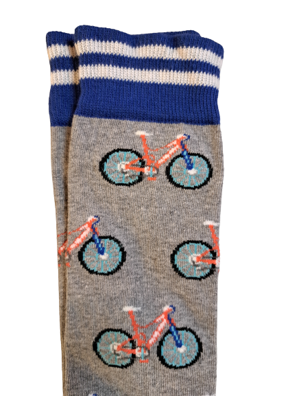 Fiets sokken met atb fiets