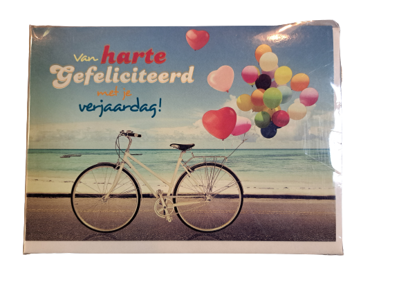 Verjaardagskaart fiets