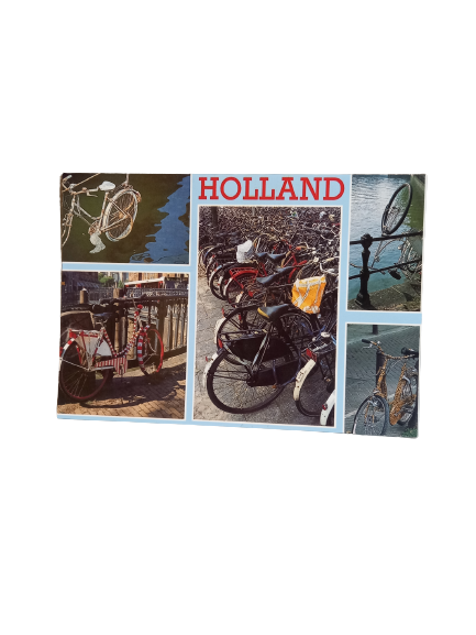 Diverse ansichtkaarten met fietsen Amsterdam