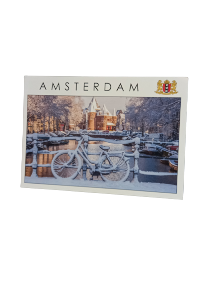 Diverse ansichtkaarten met fietsen Amsterdam