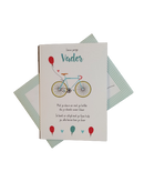 Verjaardagskaart racefiets voor vader met enveloppe