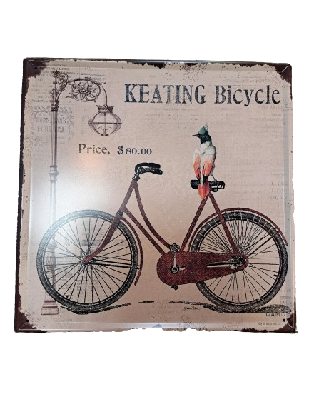 Metalen wandbord Keating Bicycle