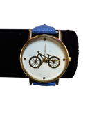 Horloge met gouden fiets
