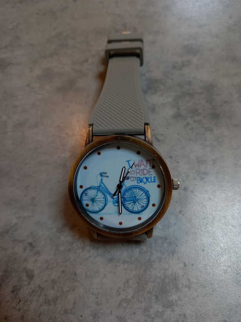 Horloge Silicone band fiets