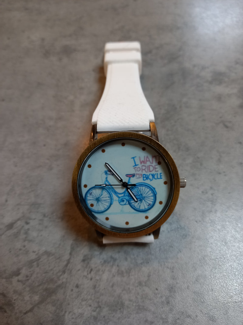 Horloge Silicone band fiets