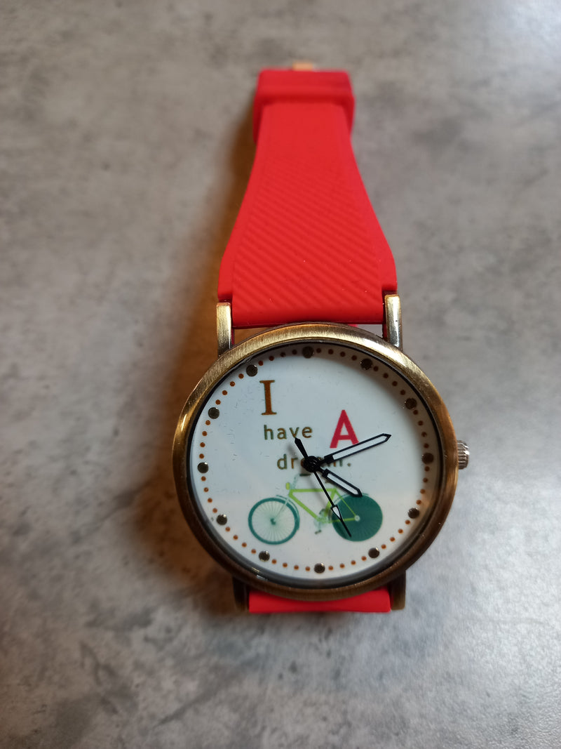 Horloge Silicone band fiets