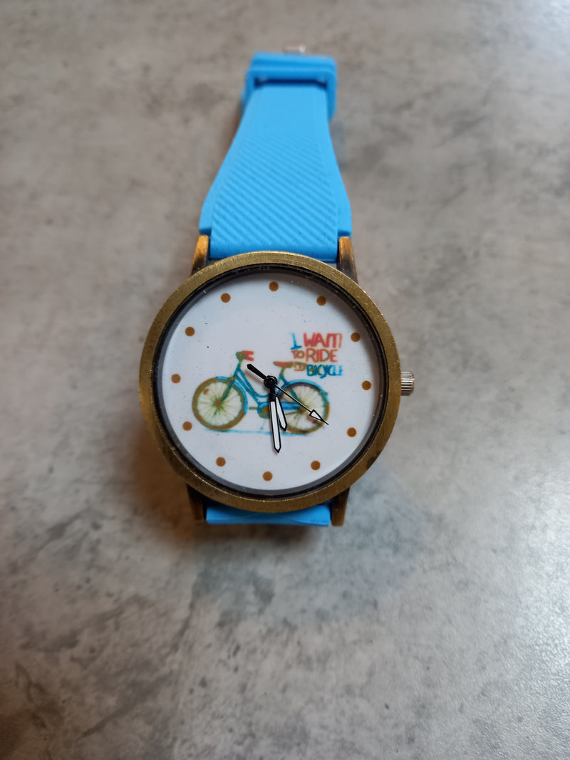 Horloge Silicone band fiets