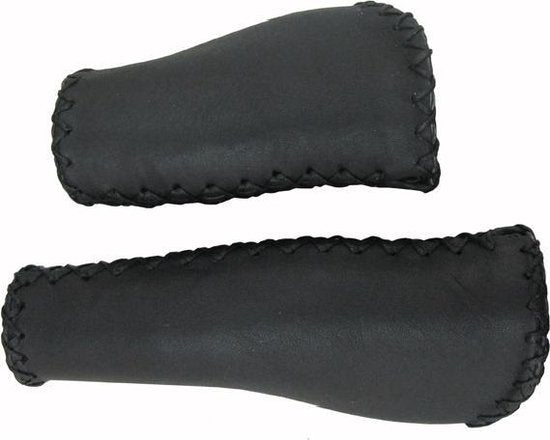 Velo handvat leer ergo 135/90mm, zwart (paar)