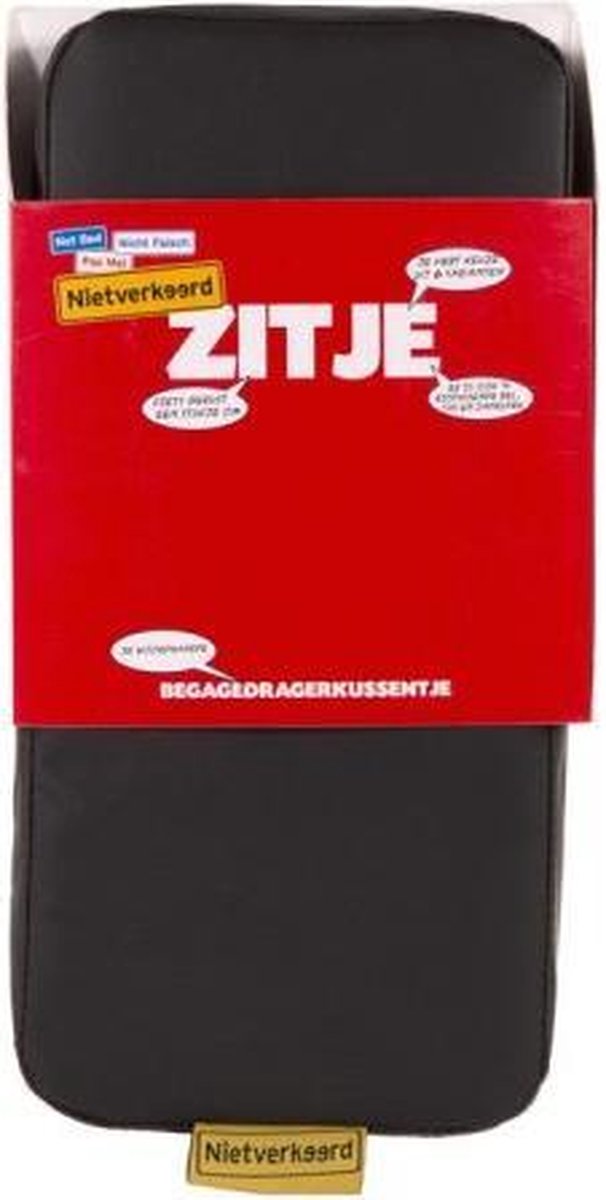 Bagagedragerkussen Niet Verkeerd zitje - zwart