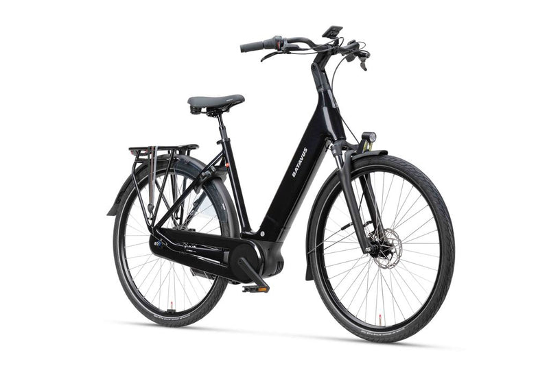 Batavus Finez E-go Power Bes3 Flex accu Lage instap 8 Zwart glans