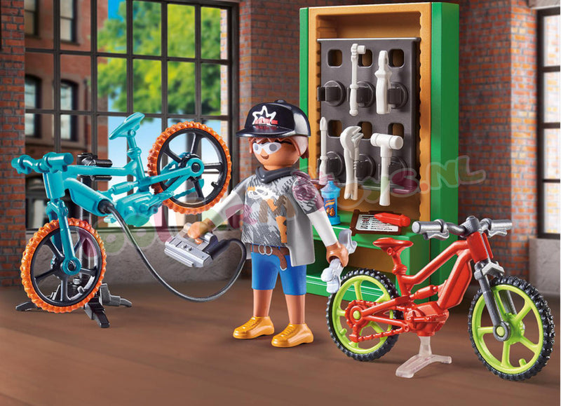 Playmobil 70674 Gift Set E-Bike Werkplaats