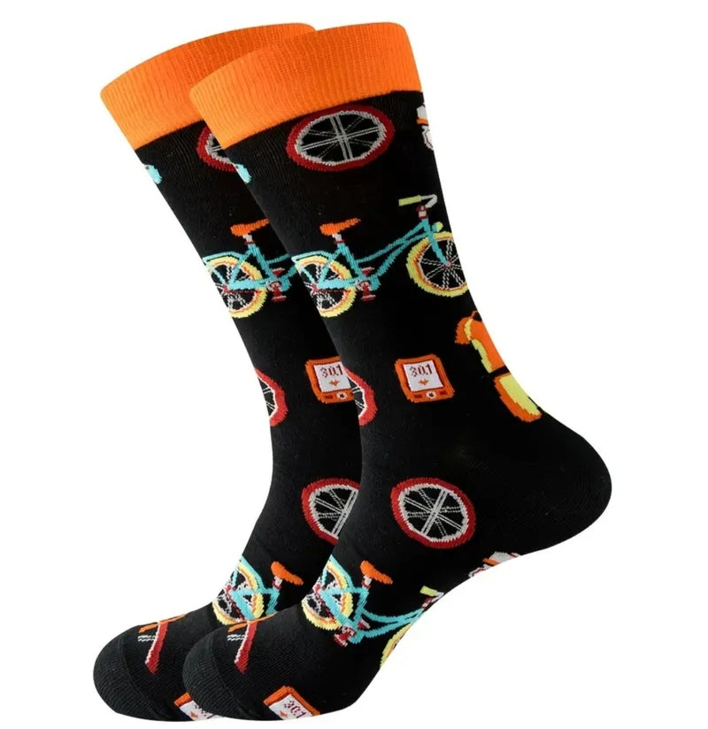 Fiets sokken, diverse prints en kleuren