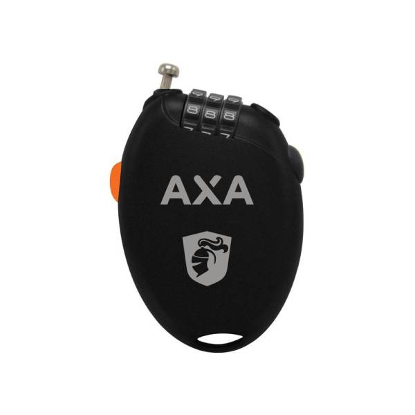 Axa Roll Retractable Cijferslot 75 cm - Zwart