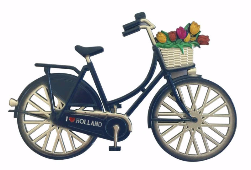 Matix magneet fiets Amsterdam 6 x 10 cm staal
