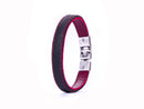Cycled leren armband