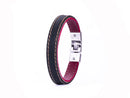 Cycled leren armband