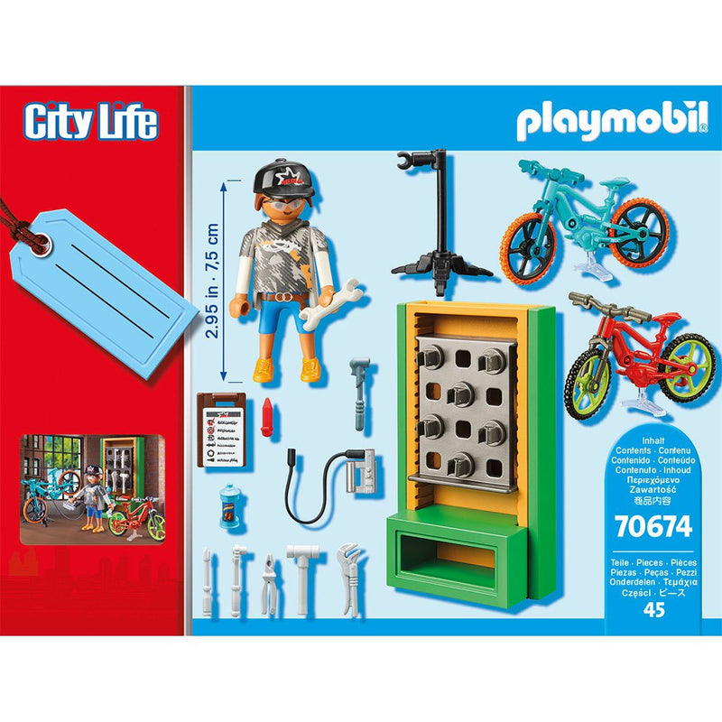 Playmobil 70674 Gift Set E-Bike Werkplaats