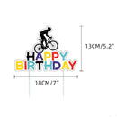 Happy Birthday taart topper fiets