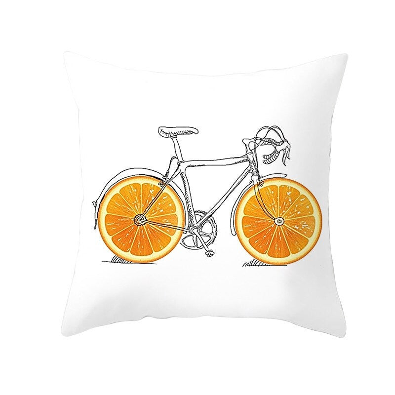 Kussenhoes fiets 45x45 cm