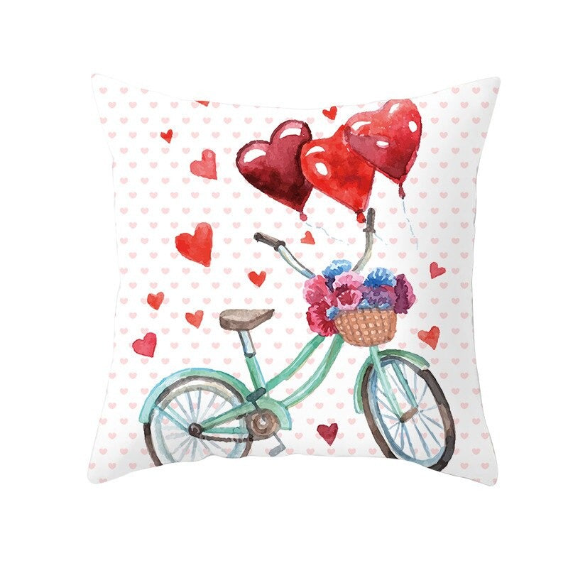 Kussenhoes fiets 45x45 cm