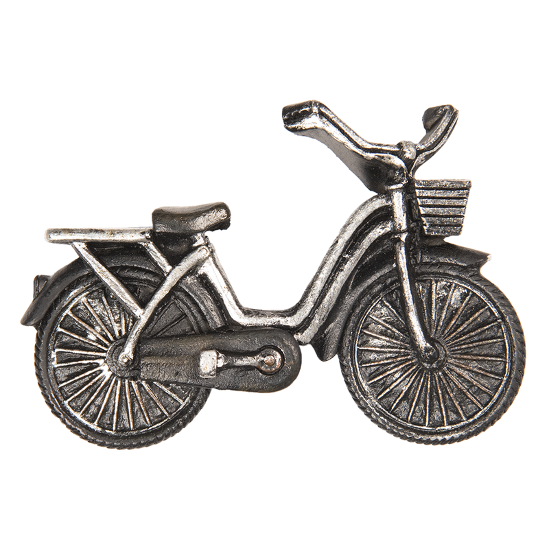 Magneet fiets zilver