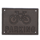 Tekstbord parking fiets