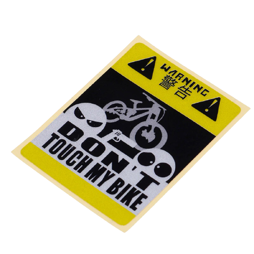 Don't touch my bike sticker