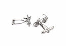 Manchetknopen fiets Zilver