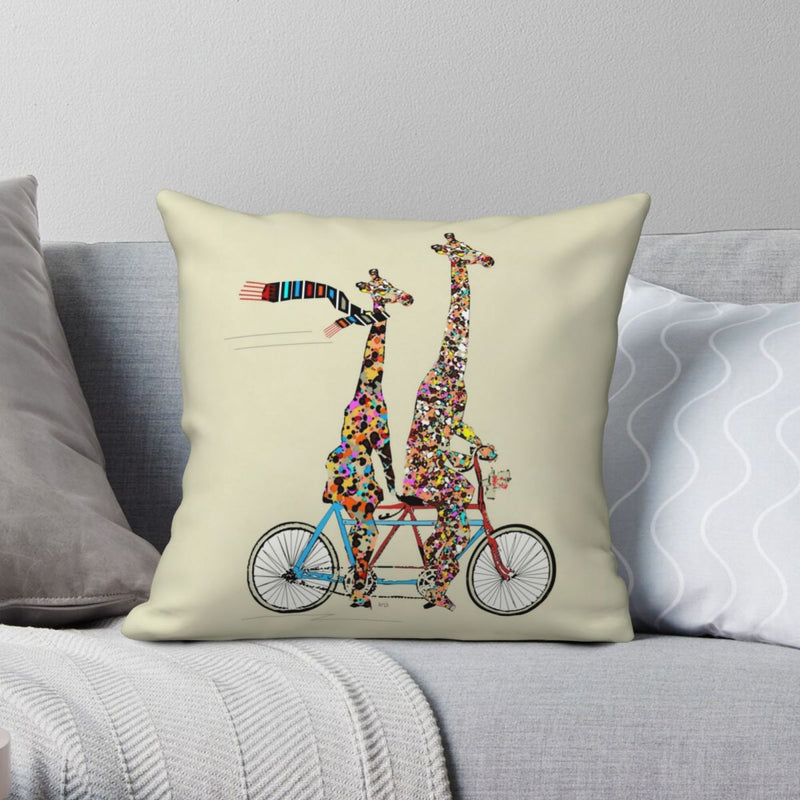 Kussenhoes fiets 45x45 cm