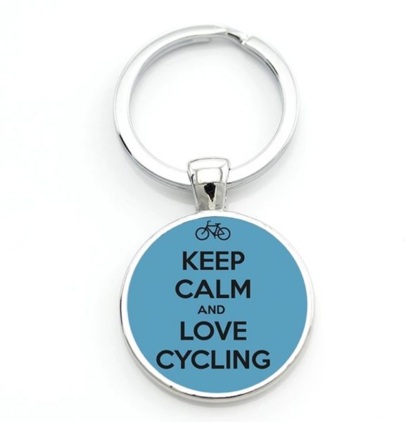 Fiets Sleutelhanger Keep Calm