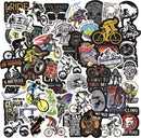 50 Stickers met fiets afbeeldingen