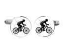 Manchetknopen mountainbiker
