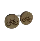 Houten Manchetknopen fiets