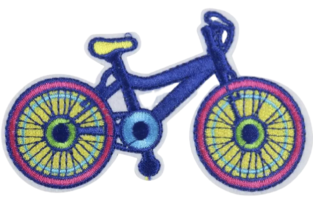 Strijk / naai  embleem fiets