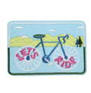 Strijk / naai  embleem fiets