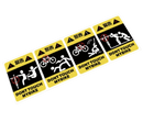 Don't touch my bike stickers set van 4