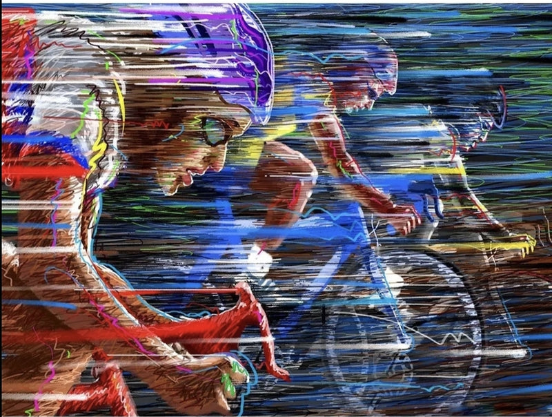 Diamond painting Fiets