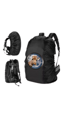 Regenhoes rugzak met print 45 liter