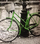 Canvas foto fiets 25 x 25 cm
