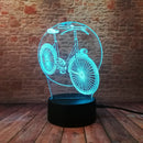 3d Tafellamp led 7 met kleuren