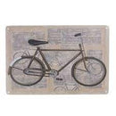 Tekstbord metaal  Retro Bike