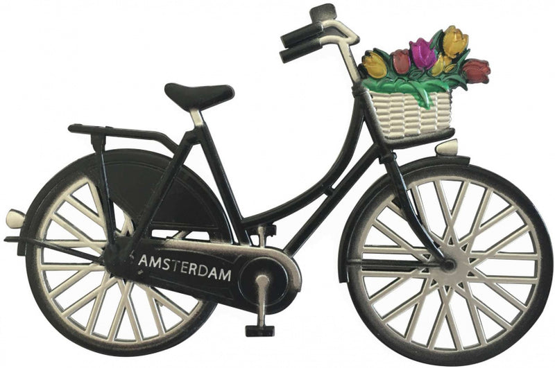 Matix magneet fiets Amsterdam 6 x 10 cm staal