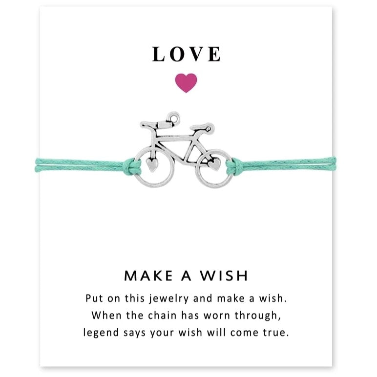 Fiets armband make a wish