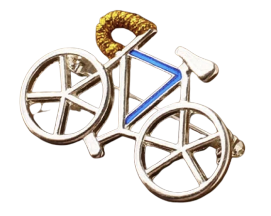 Fiets broche speld